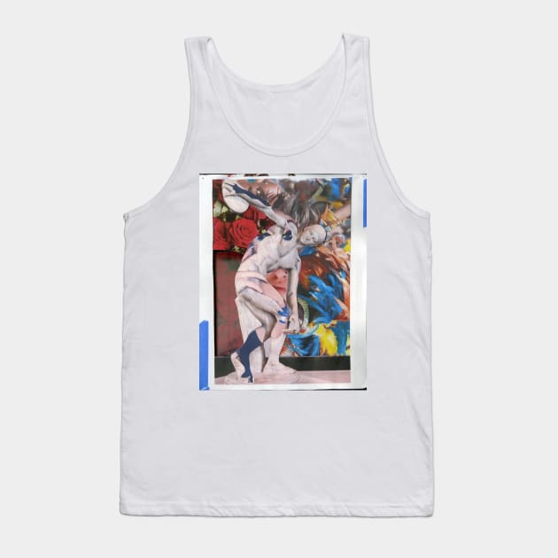 Discus Thrower Tank Top by austyndelugoart